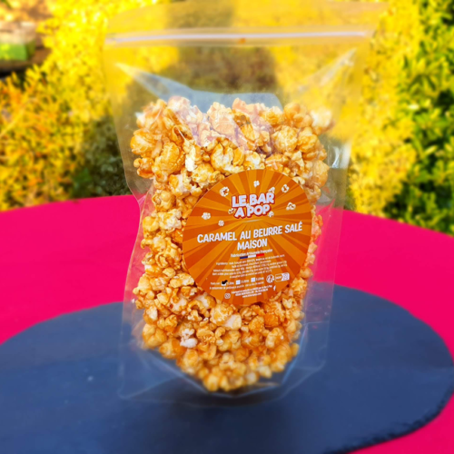 Un Pop-corn au Caramel beurre salé "Maison" 100% Français fabriqué dans la plus pure tradition artisanale
