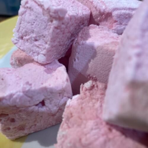 Guimauve Maison à la purée de Fraise - 100g